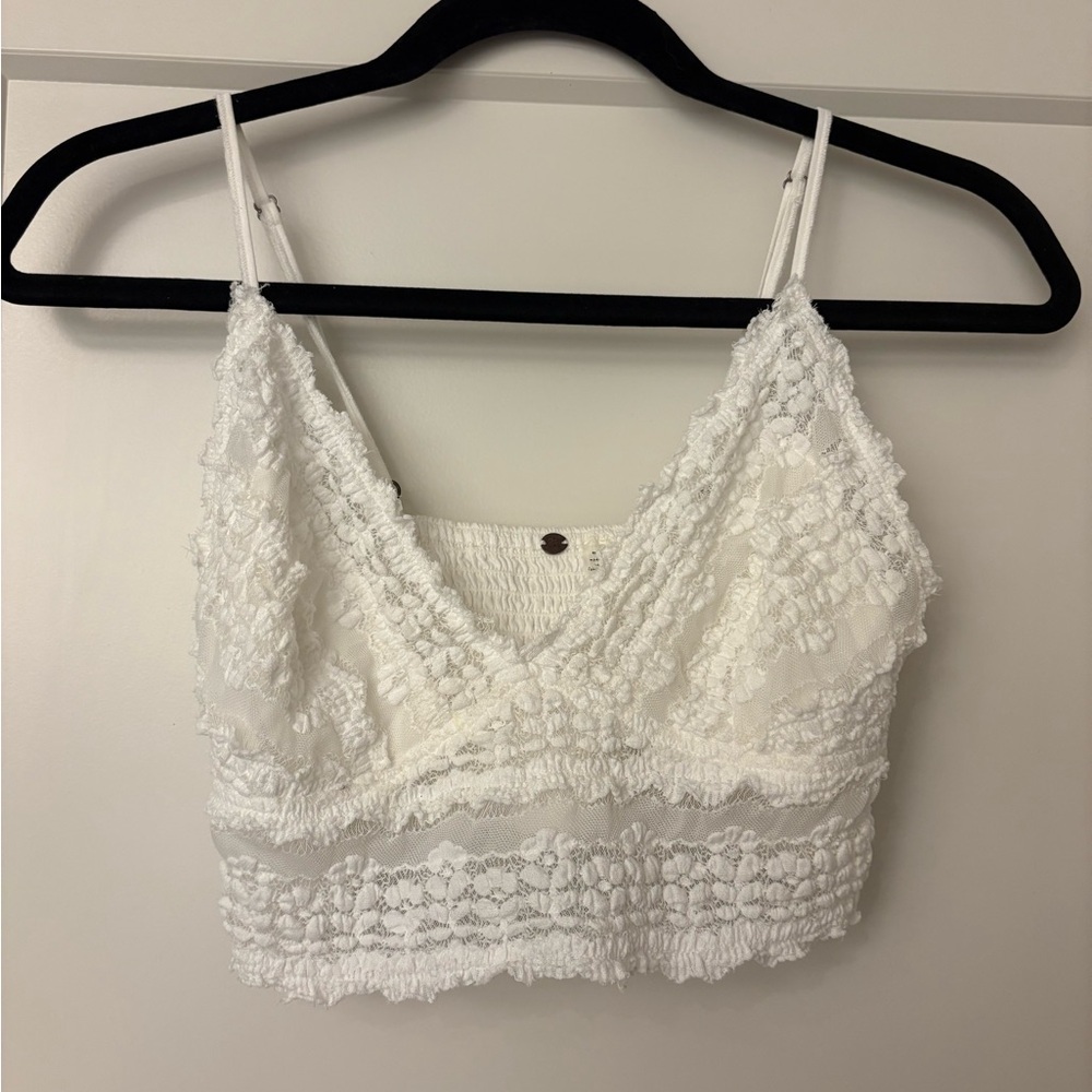 Free People White Lace Camisole